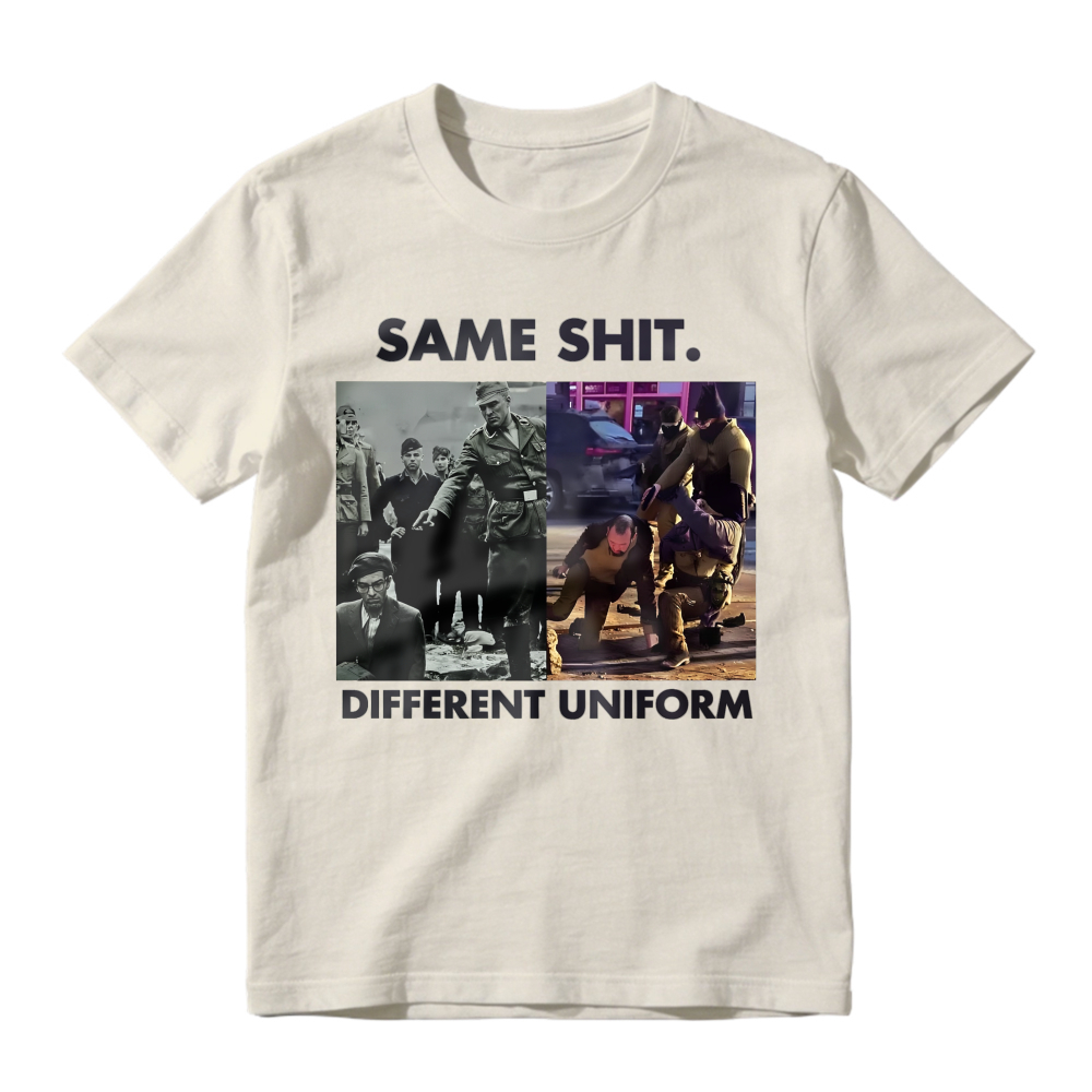 Same Shit Different Uniform Historical And Modern Soldiers Comparison Graphic Unisex Classic T-shirt