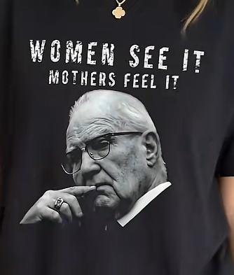 Women See It Mothers Feel It Political Portrait Graphic T‑Shirt