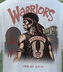 Vintage Warriors Gang Character Graphic Tee Classic 70s Movie Fan Shirt