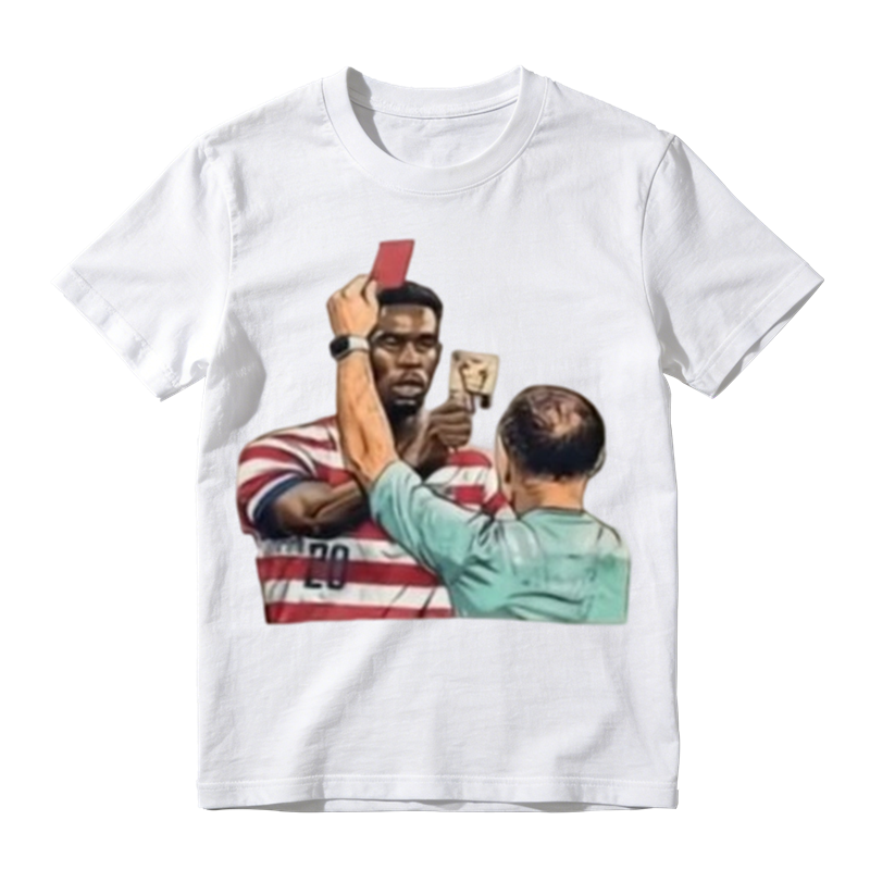 Viral US Soccer Red Card Meme Retro Tee