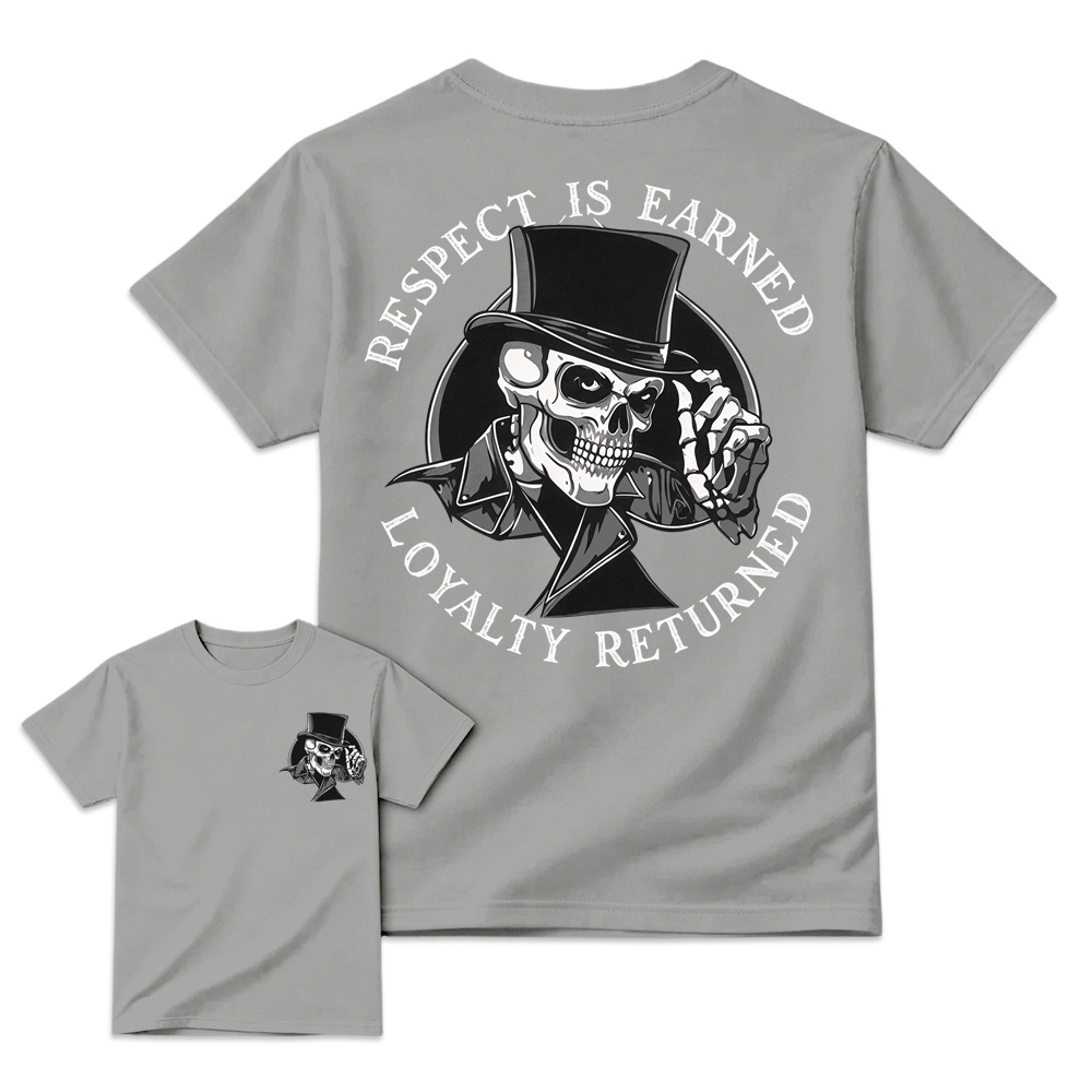 [Copy]Retro Distressed Bull Skull Art Graphic Tee Unisex Western Back Print T-Shirt
