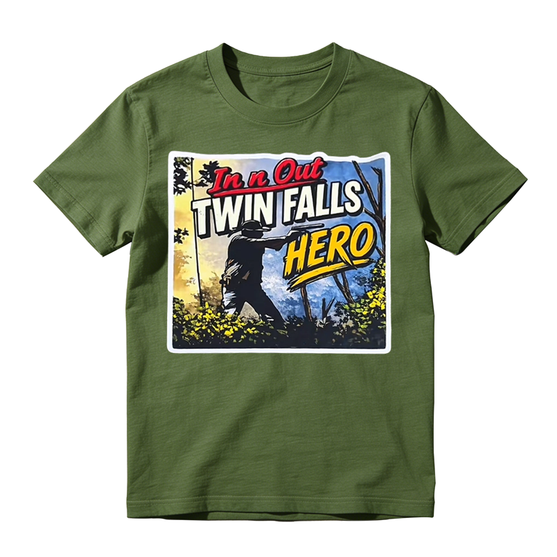 In n Out Twin Falls Hero Vintage Graphic T-Shirt