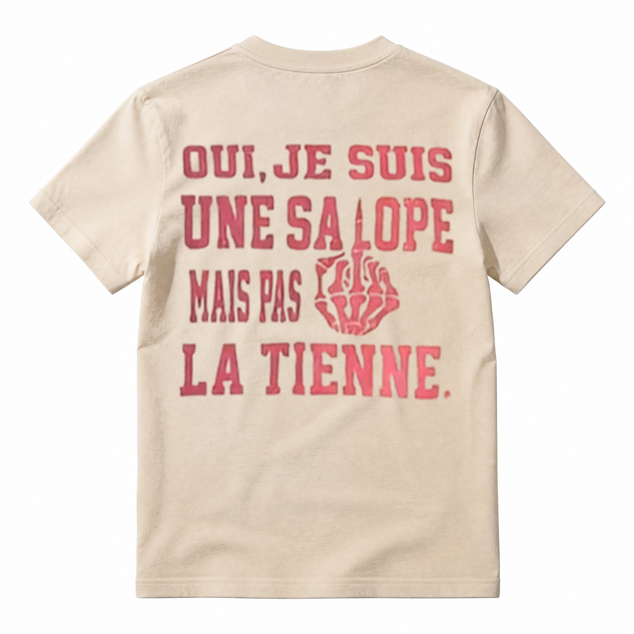 Bold French Quote Statement T‑Shirt, Sarcastic Attitude Unisex Casual Streetwear Tee