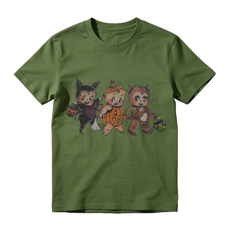 Vintage Halloween Cutie Trio Graphic T-Shirt