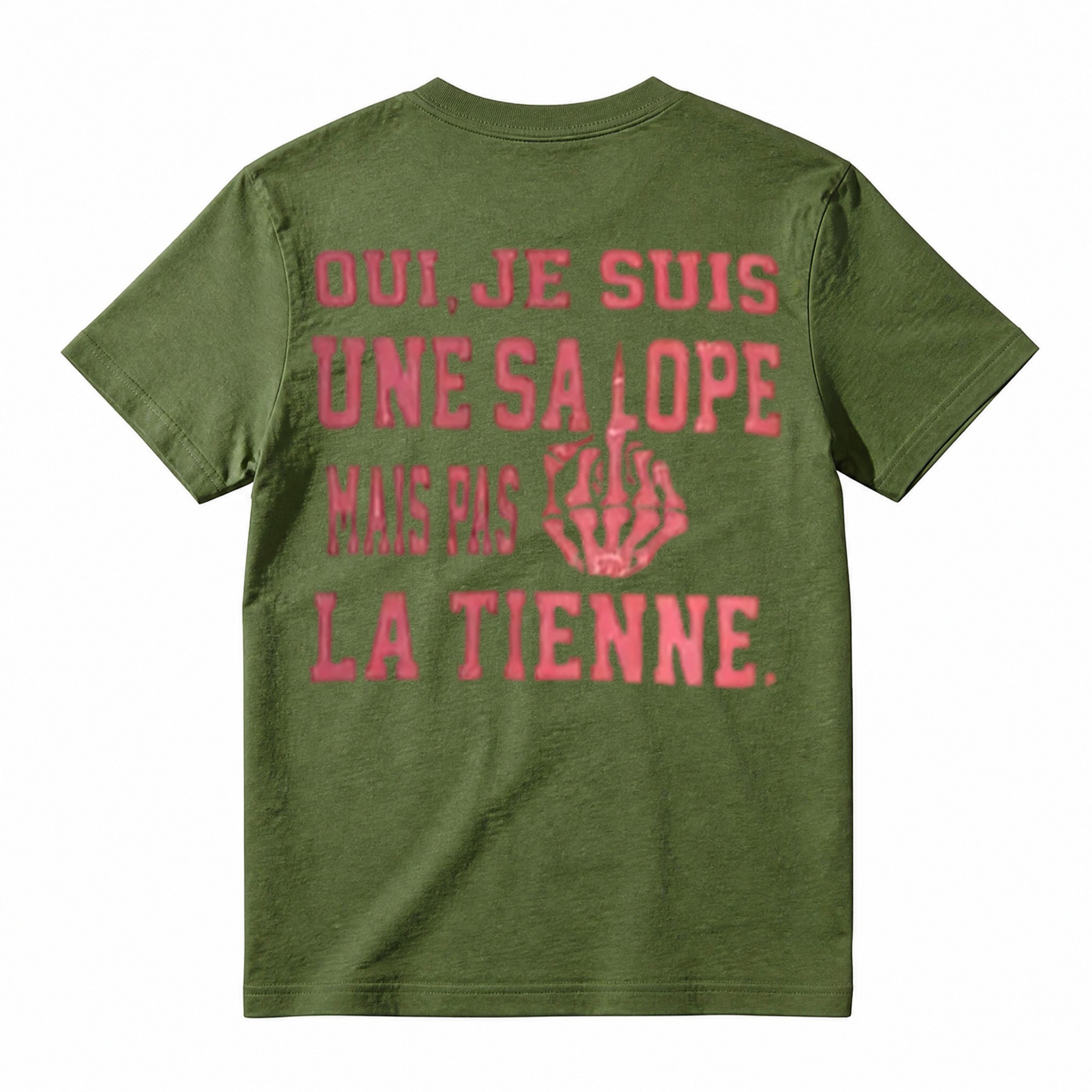 Bold French Quote Statement T‑Shirt, Sarcastic Attitude Unisex Casual Streetwear Tee