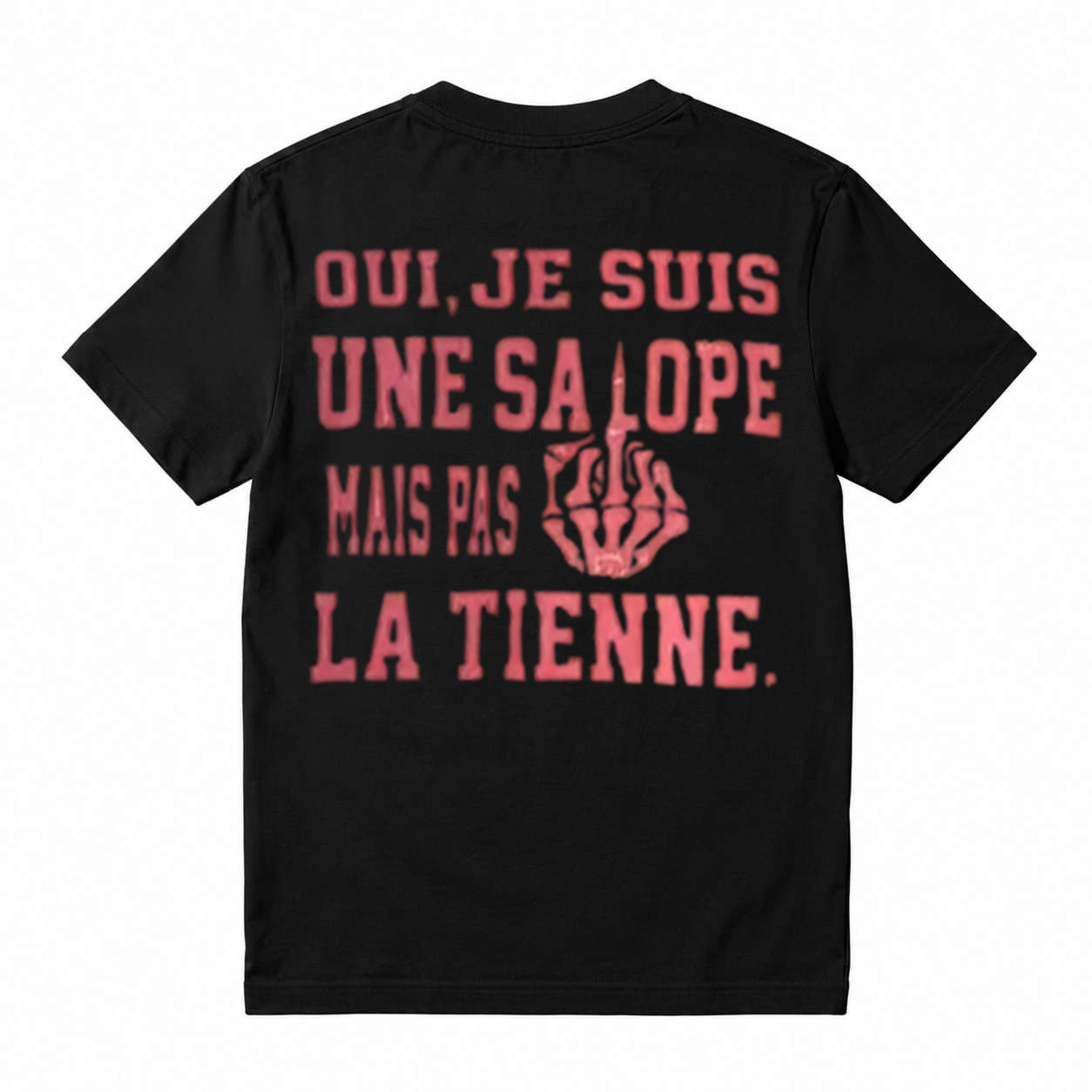 Bold French Quote Statement T‑Shirt, Sarcastic Attitude Unisex Casual Streetwear Tee