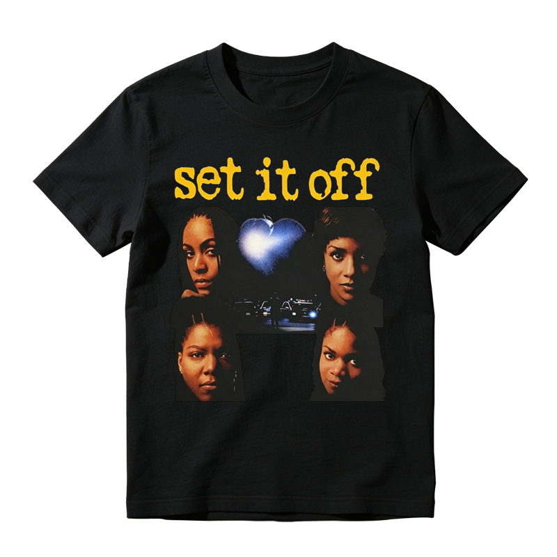 Set It Off Movie Retro Graphic T‑Shirt 90s Classic Film Fan Gift Tee