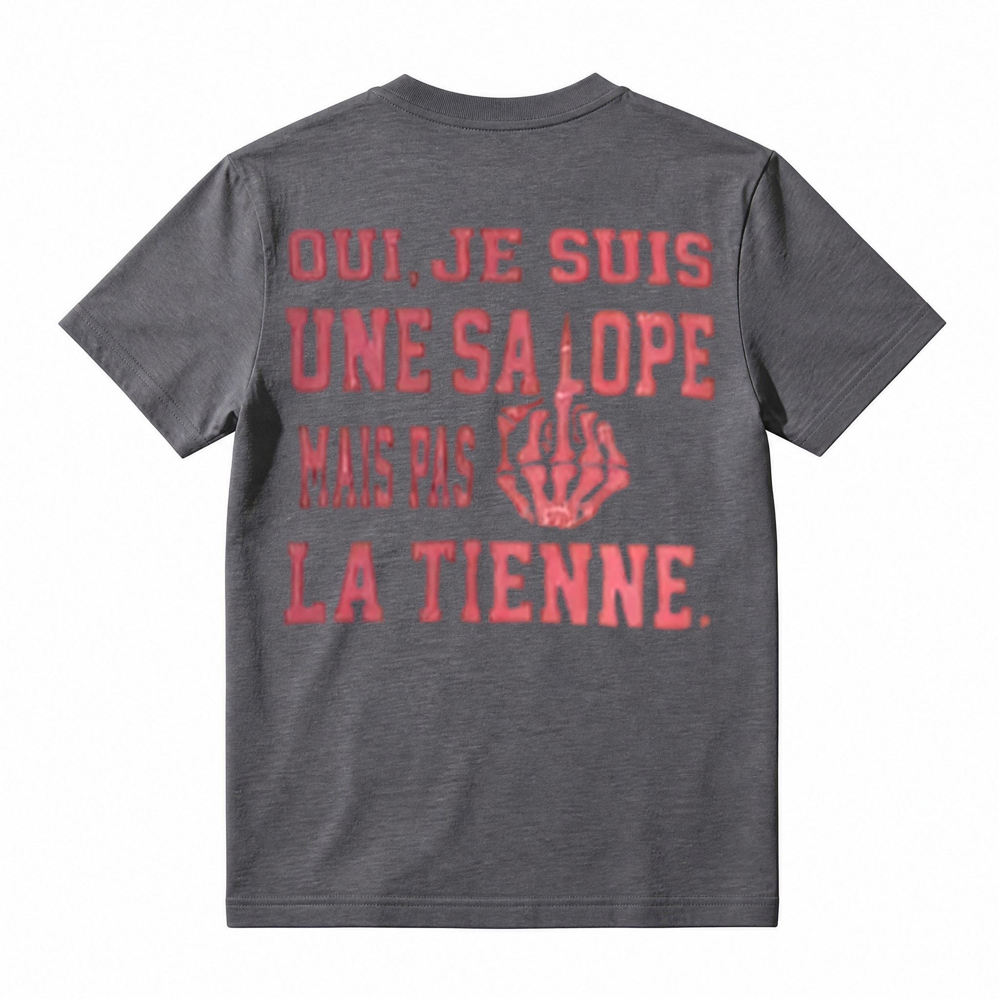 Bold French Quote Statement T‑Shirt, Sarcastic Attitude Unisex Casual Streetwear Tee