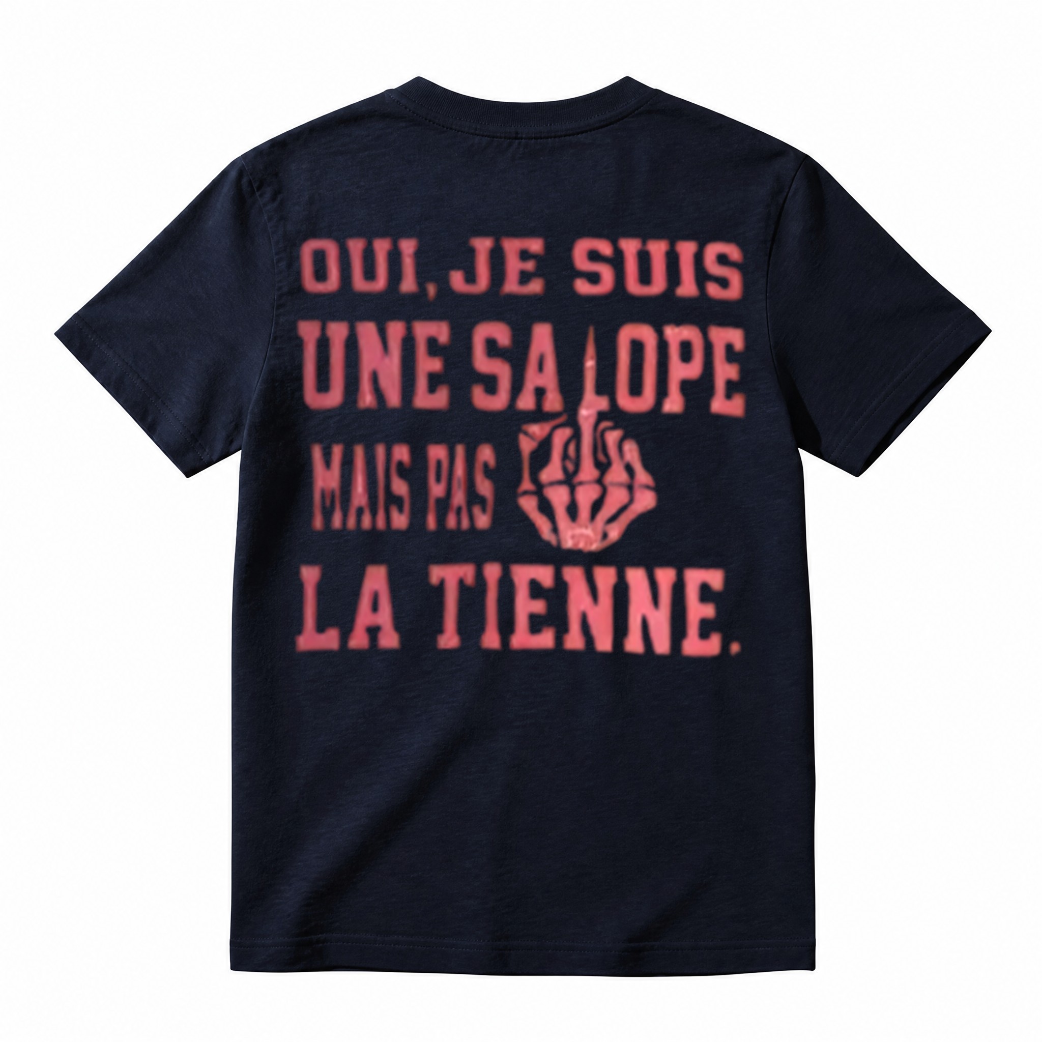 Bold French Quote Statement T‑Shirt, Sarcastic Attitude Unisex Casual Streetwear Tee