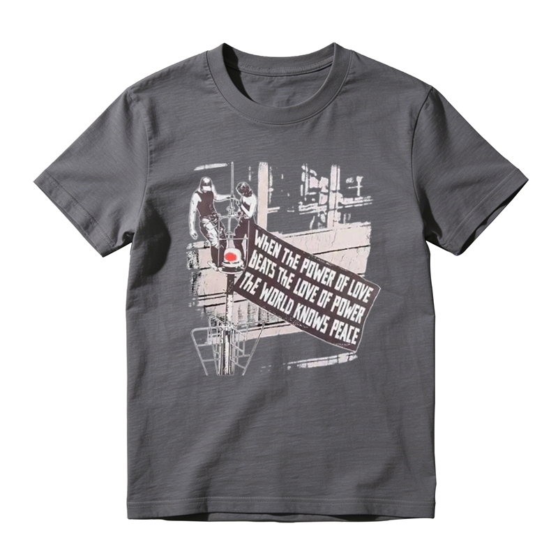 Vintage "Power of Love" Graphic T-Shirt – Retro Streetwear Cotton Tee