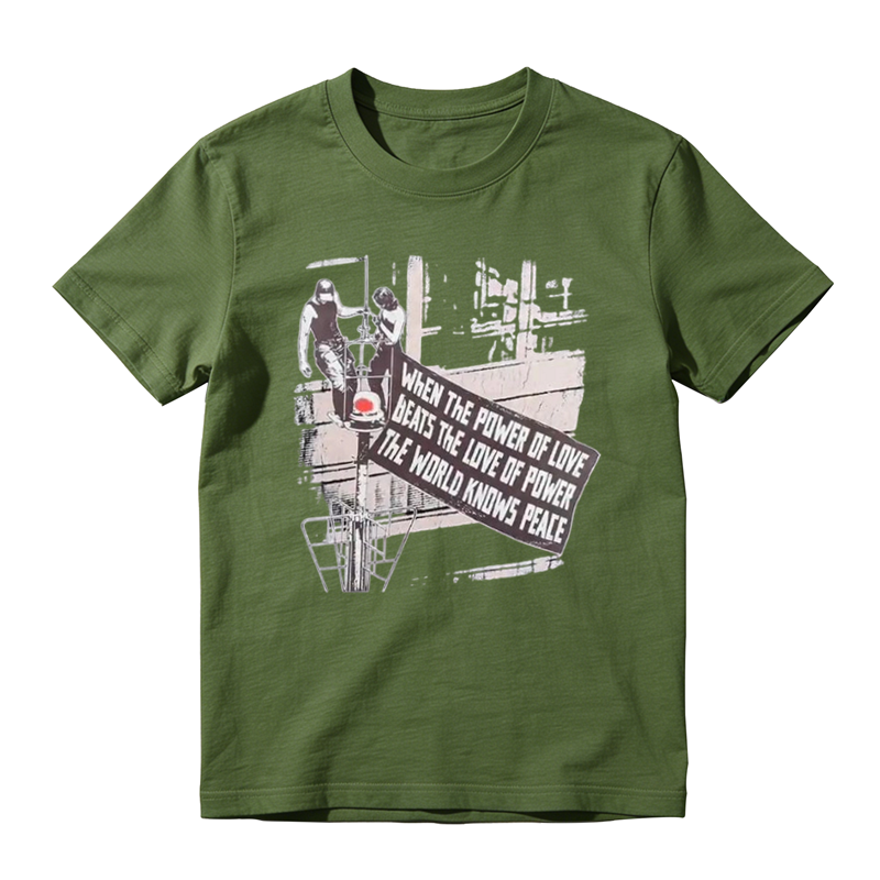 Vintage "Power of Love" Graphic T-Shirt – Retro Streetwear Cotton Tee