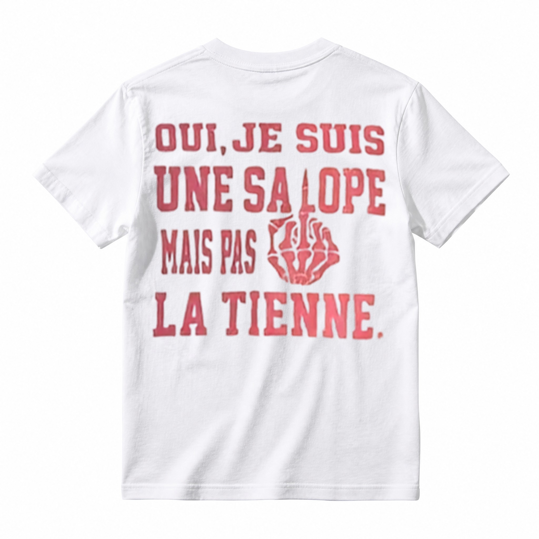 Bold French Quote Statement T‑Shirt, Sarcastic Attitude Unisex Casual Streetwear Tee