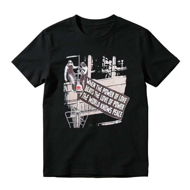 Vintage "Power of Love" Graphic T-Shirt – Retro Streetwear Cotton Tee