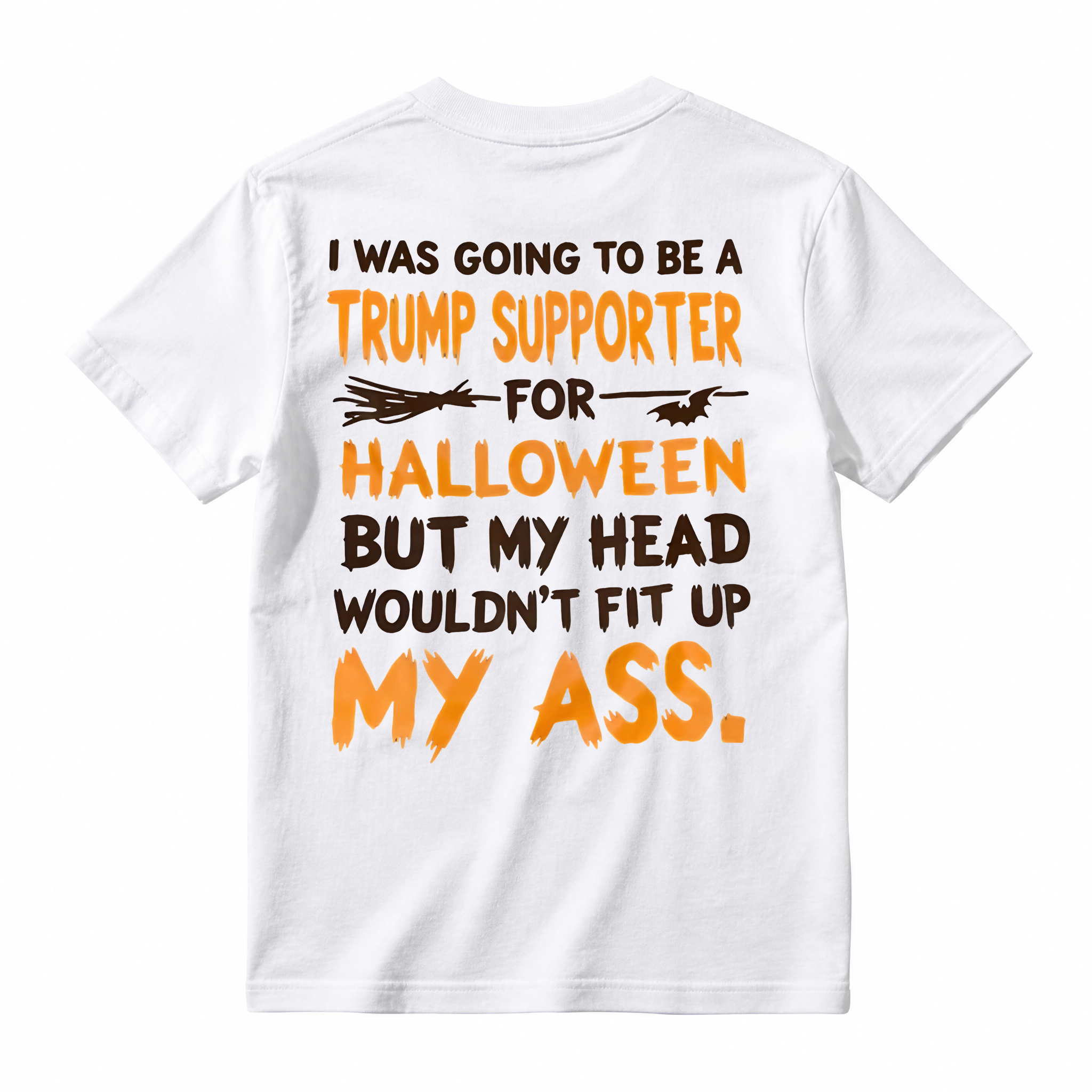 Funny Halloween Joke T-Shirt, I Was Going To Be A Supporter For Halloween Graphic Tee