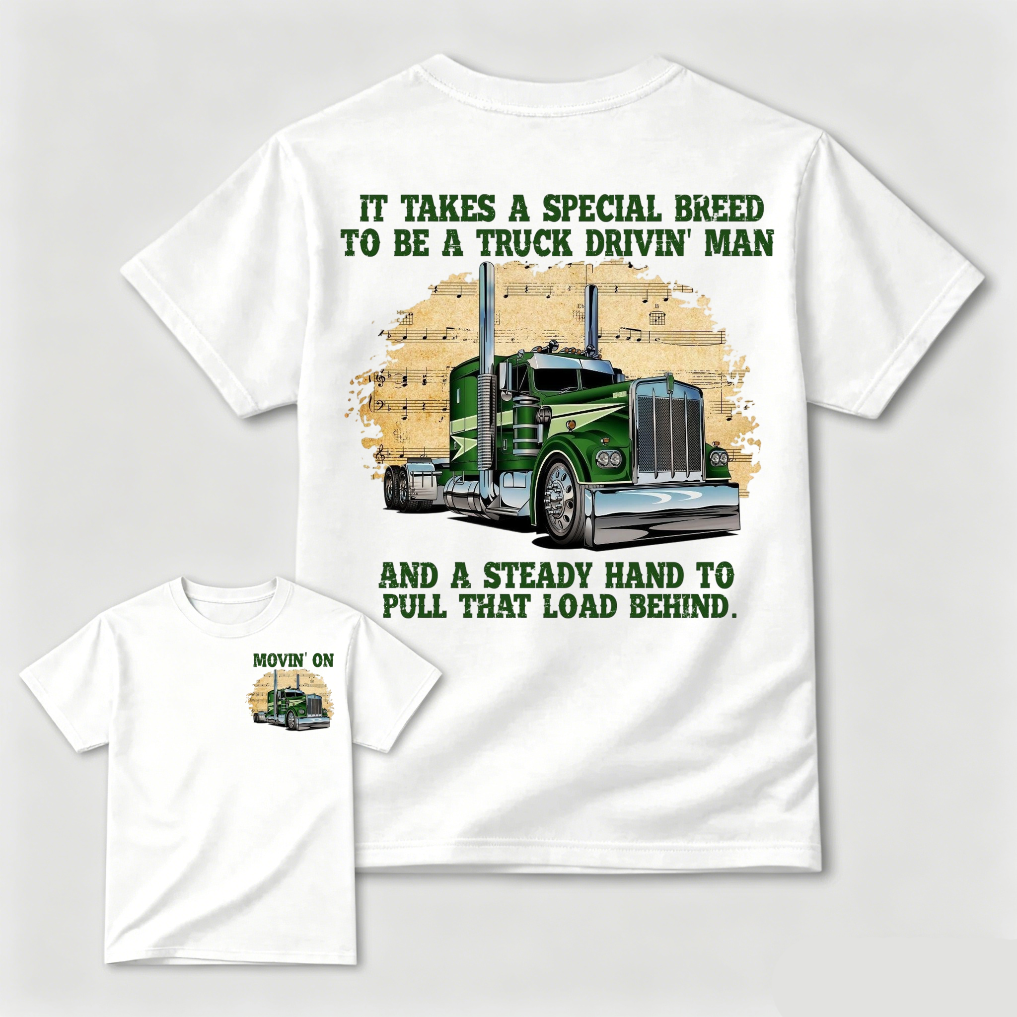 Movin' On Trucker Shirt, Vintage 70s TV Show Tee