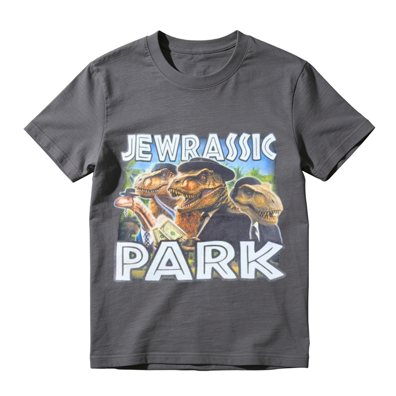 Jewrassic Park Dinosaur Parody Graphic Tee Funny Pun Meme T Shirt