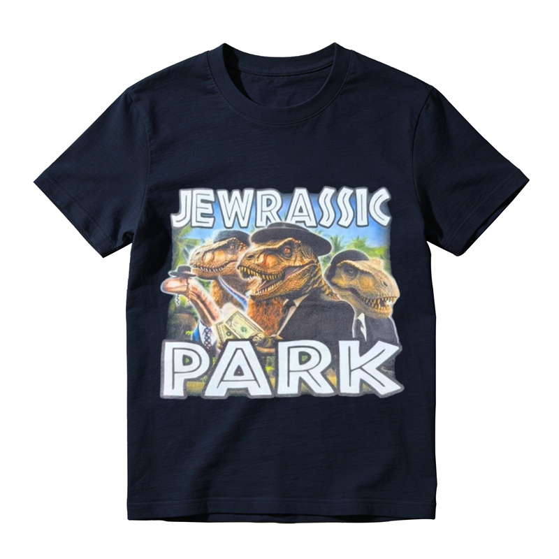 Jewrassic Park Dinosaur Parody Graphic Tee Funny Pun Meme T Shirt