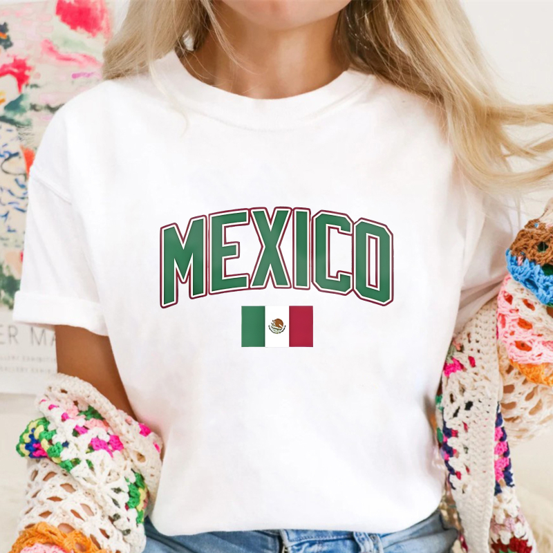 Mexico Flag Design T-shirt