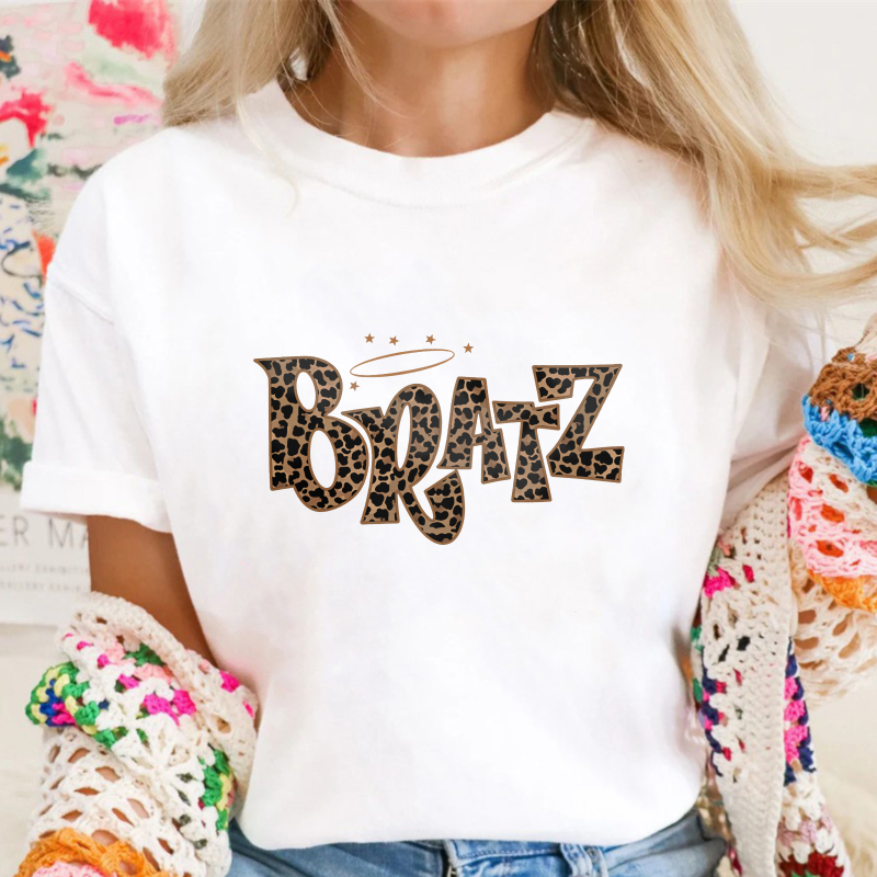 Leopard Print Bratz Logo T-shirt