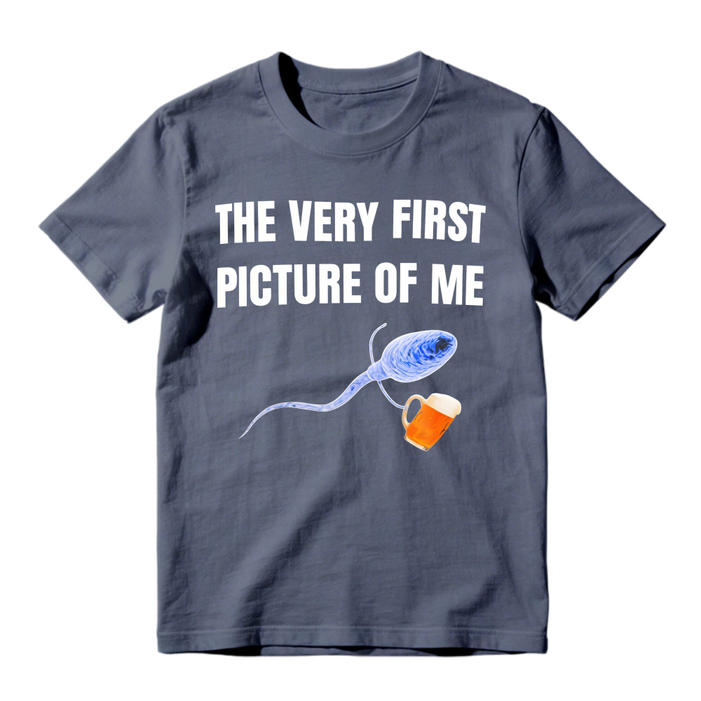 Sperm Holding Beer Mug The Very First Picture Of Me Unisex Classic T-shirt