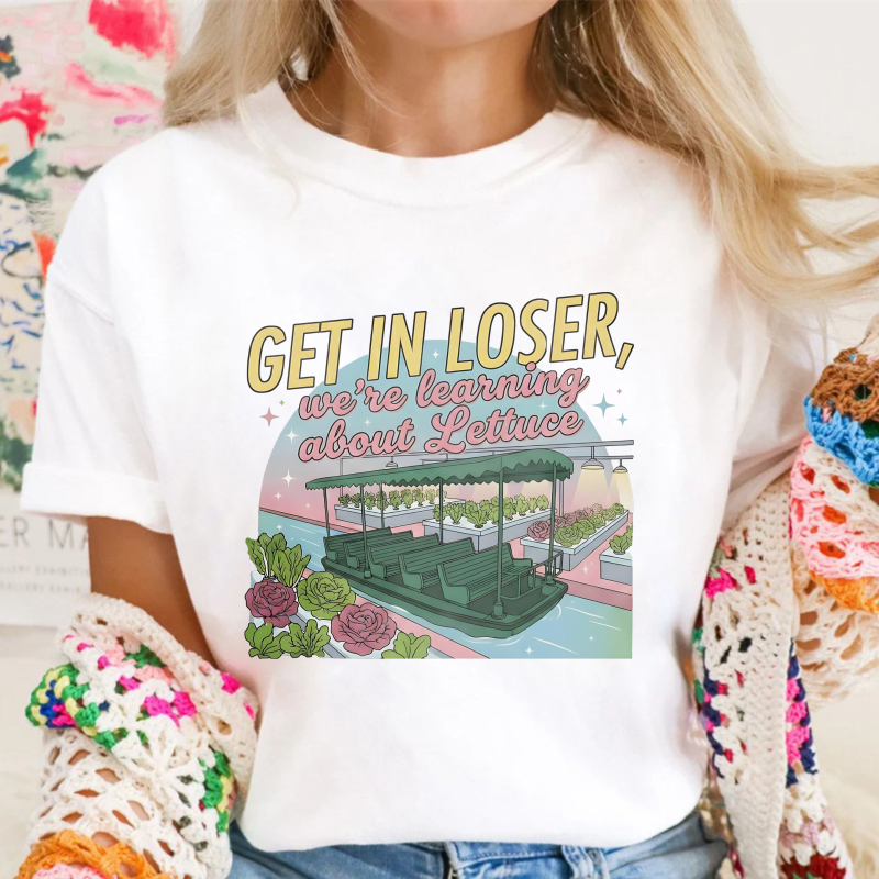 Get In Loser Were Learning About Lettuce Hydroponic Garden Boat Unisex Classic T-shirt