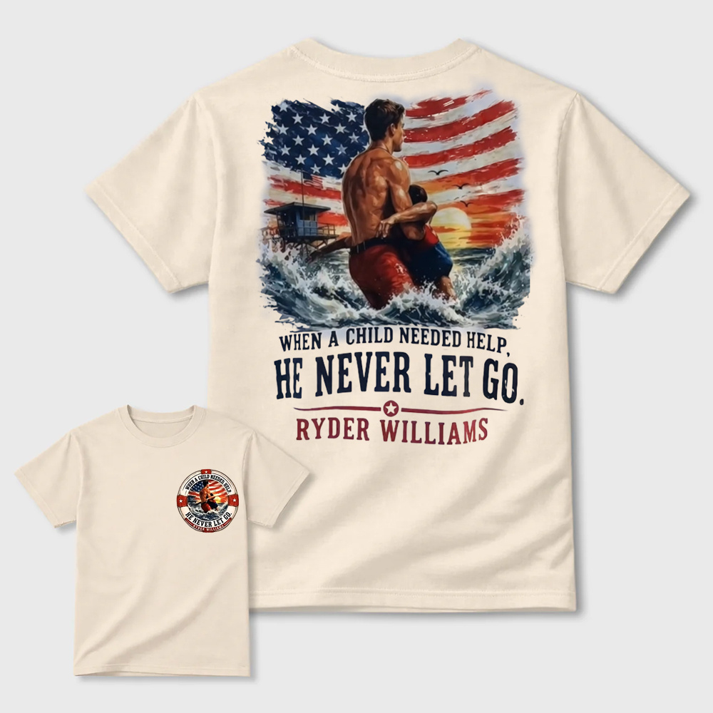 Ryder Williams Never Let Go Patriotic Graphic T-Shirt