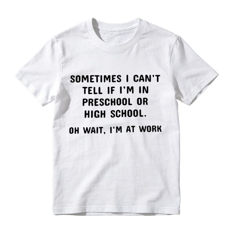 Funny Work Office Humor Tee, Sarcastic Workplace Quote Graphic Casual T‑Shirt