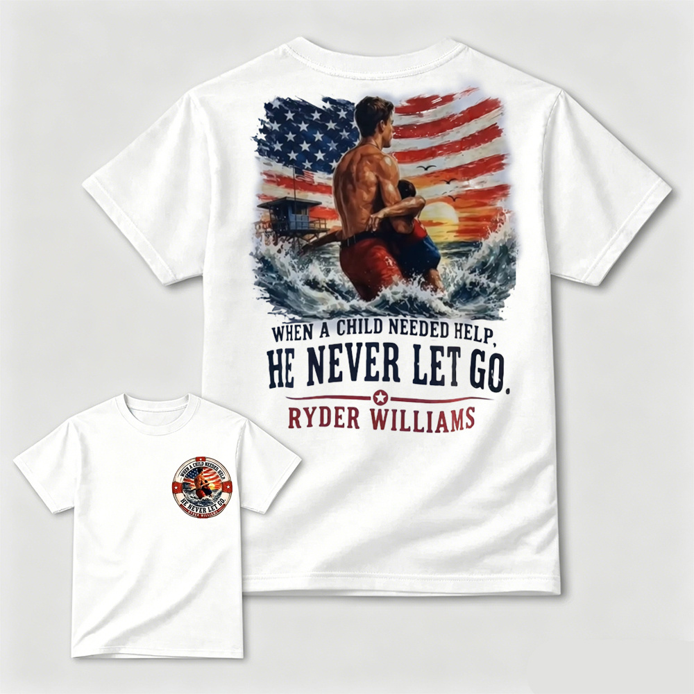 Ryder Williams Never Let Go Patriotic Graphic T-Shirt