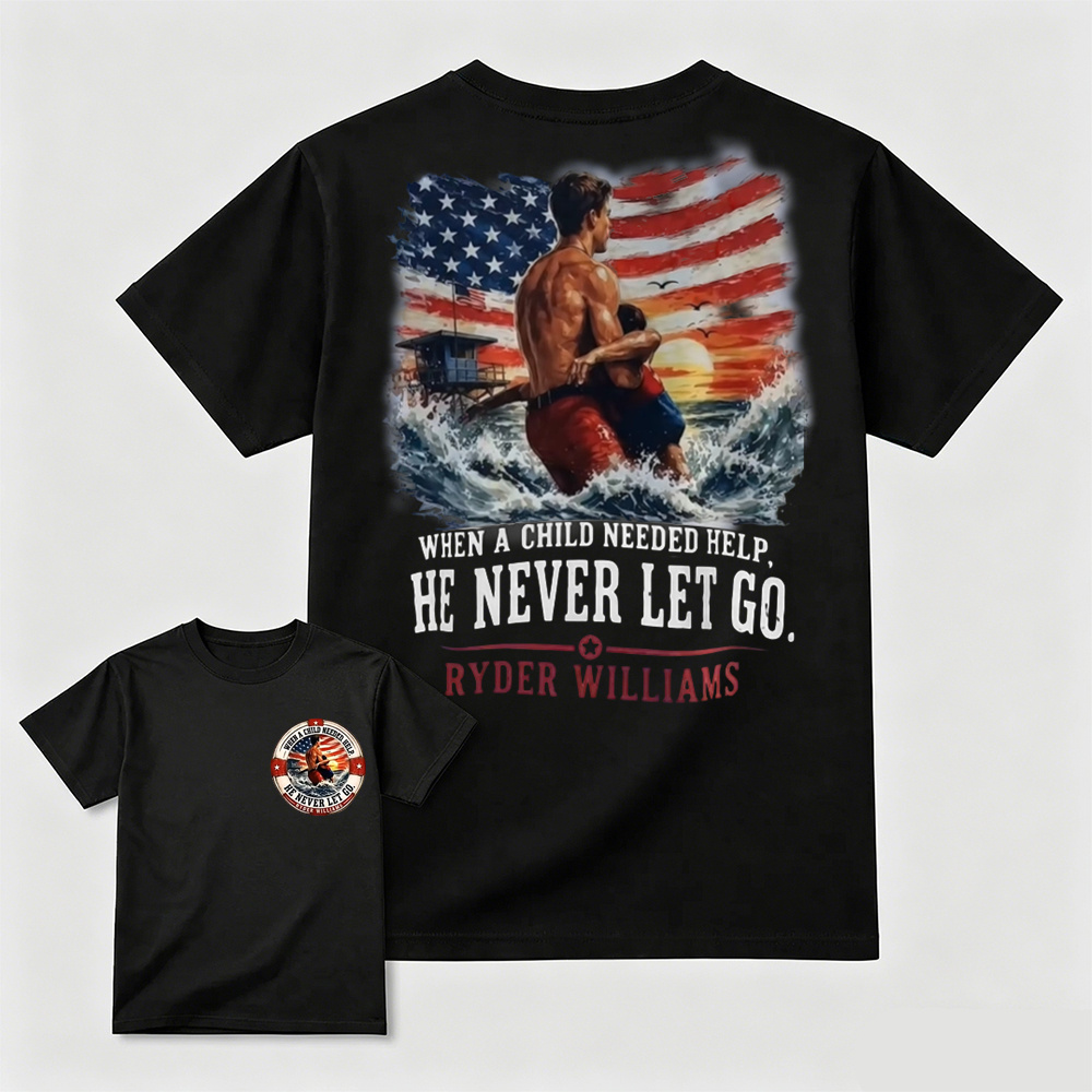 Ryder Williams Never Let Go Patriotic Graphic T-Shirt