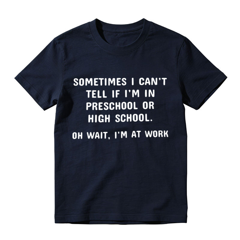 Funny Work Office Humor Tee, Sarcastic Workplace Quote Graphic Casual T‑Shirt