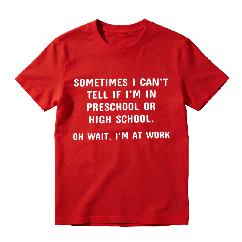 Funny Work Office Humor Tee, Sarcastic Workplace Quote Graphic Casual T‑Shirt