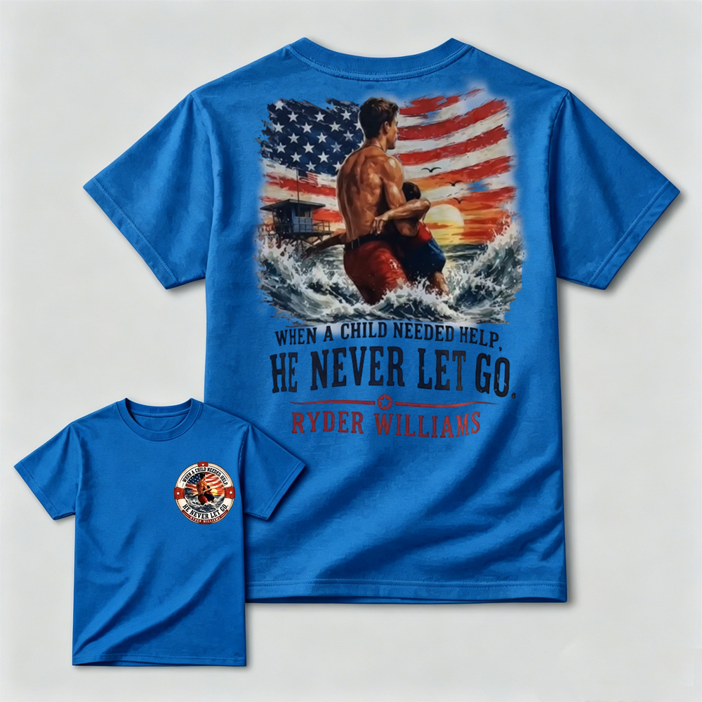 Ryder Williams Never Let Go Patriotic Graphic T-Shirt