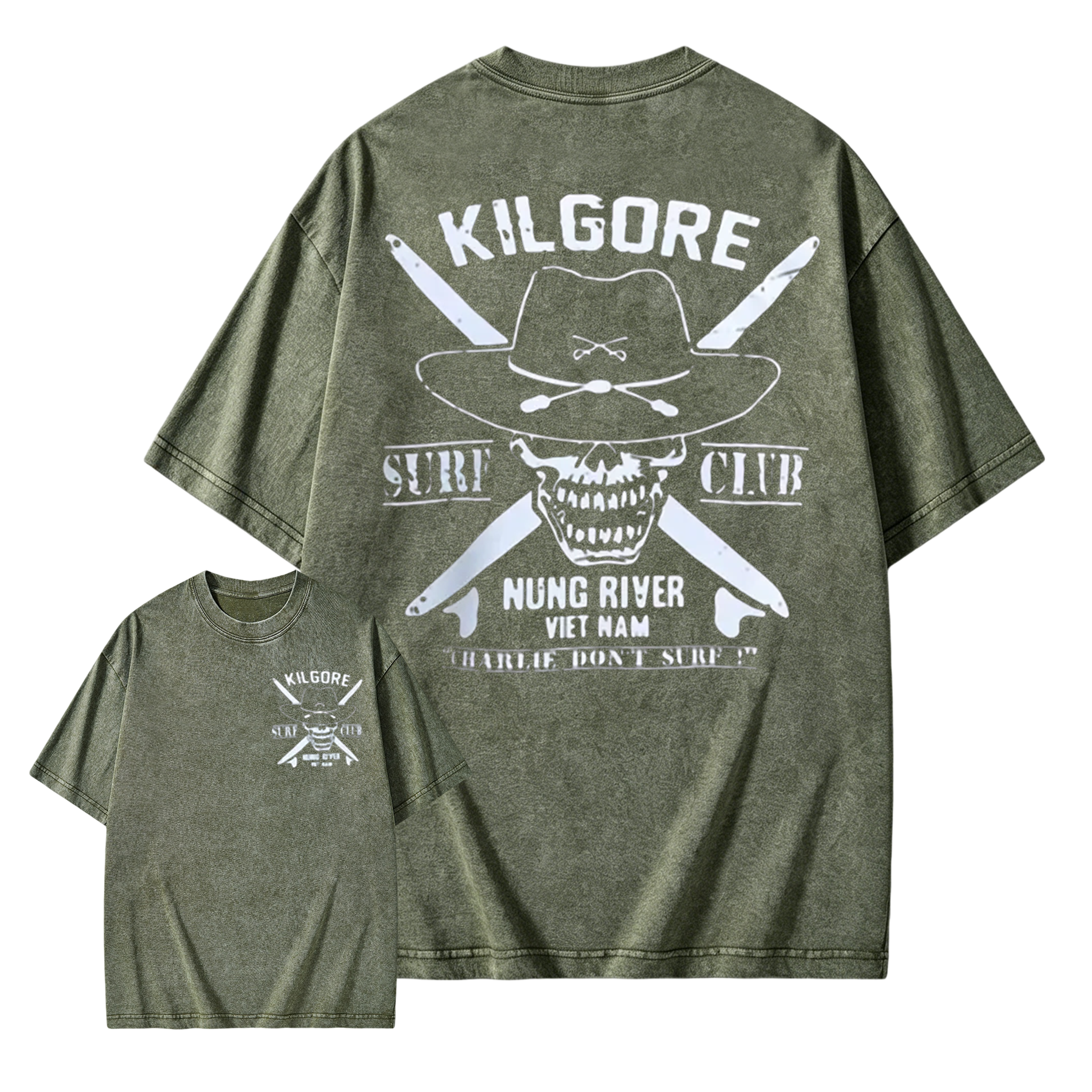 Kilgore Surf Club Nung River Vietnam Washed T-shirt