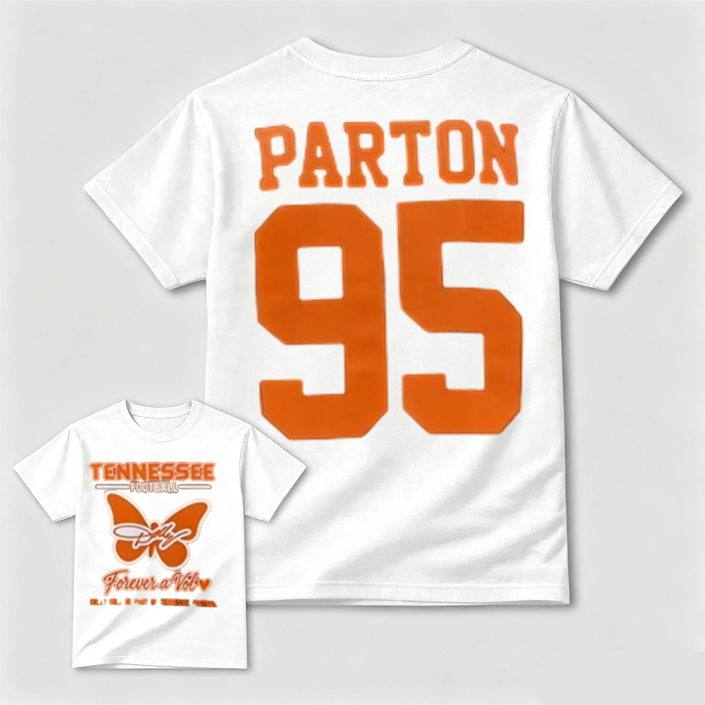 Tennessee Football Forever a Vol Parton 95 Butterfly Graphic T-Shirt