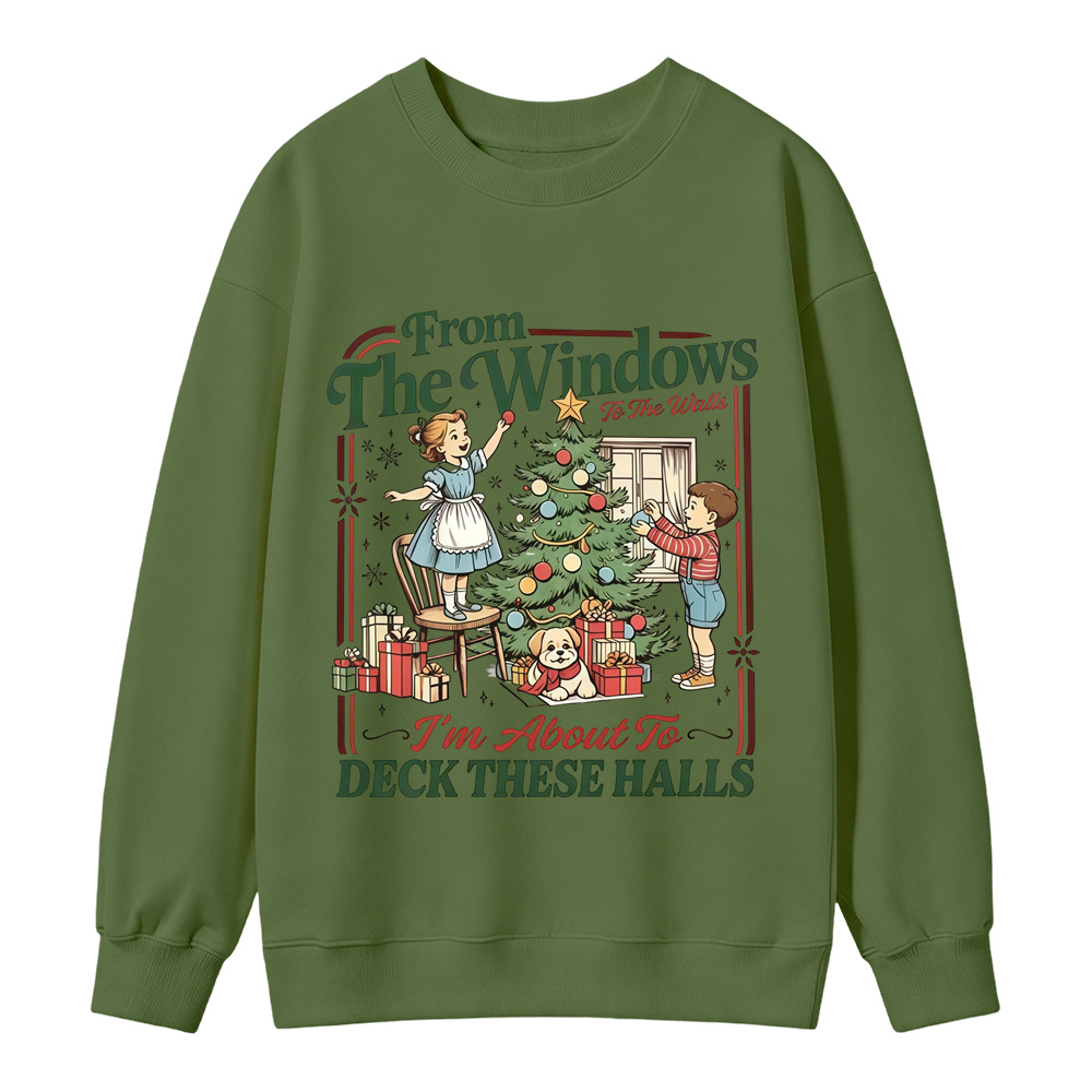 [Copy]Cartoon Musicians Playing Guitars Graphic Sweatshirt