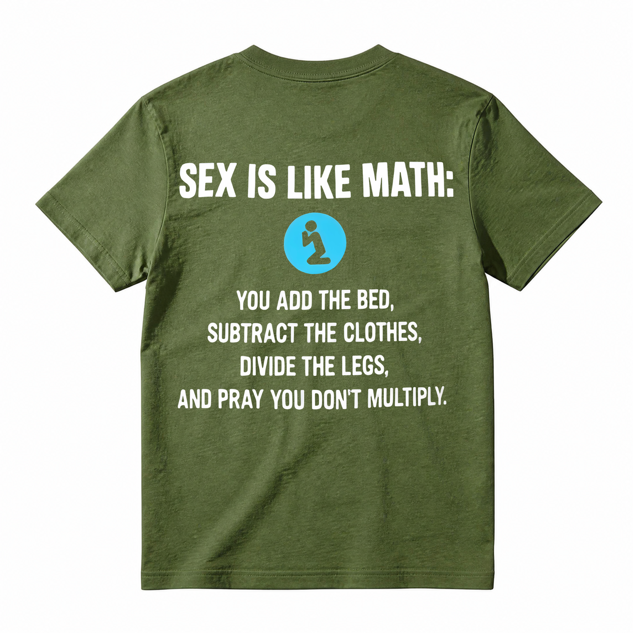 Funny Sarcasm Math Joke Graphic T-Shirt, Adult Humor Slogan Tee
