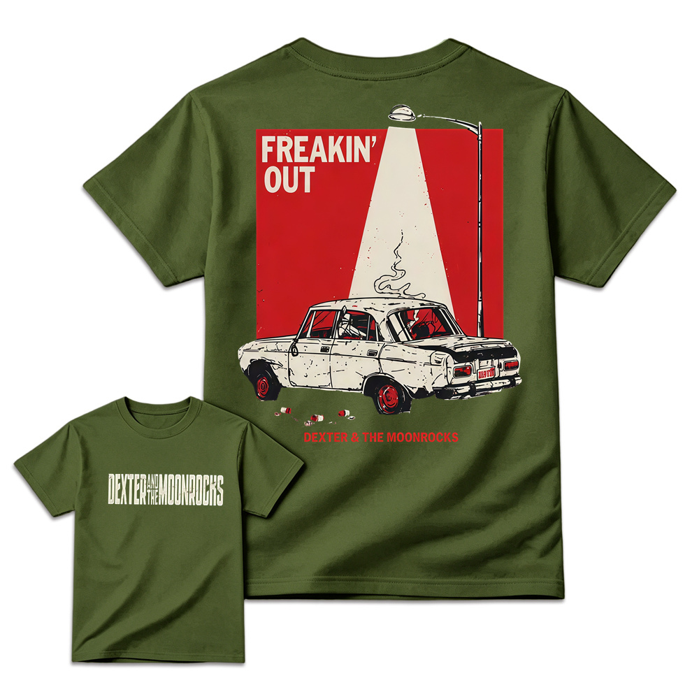 Dexter and The Moonrocks Freakin’ Out T-Shirt, Vintage Indie Rock Band Graphic Tee
