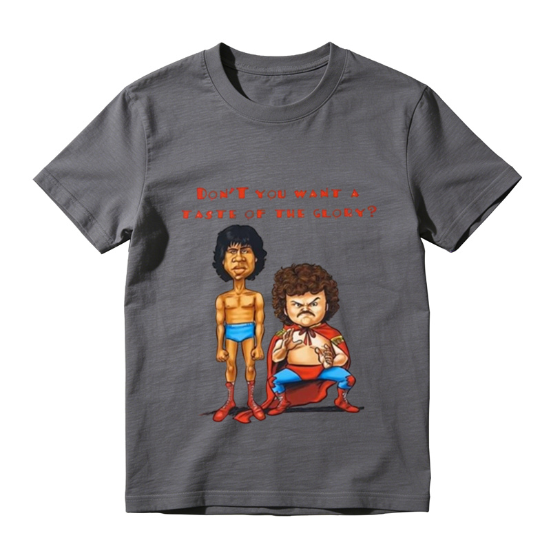 Nacho Libre Taste Of The Glory Funny Movie Graphic Tee Retro Wrestling Cartoon T Shirt