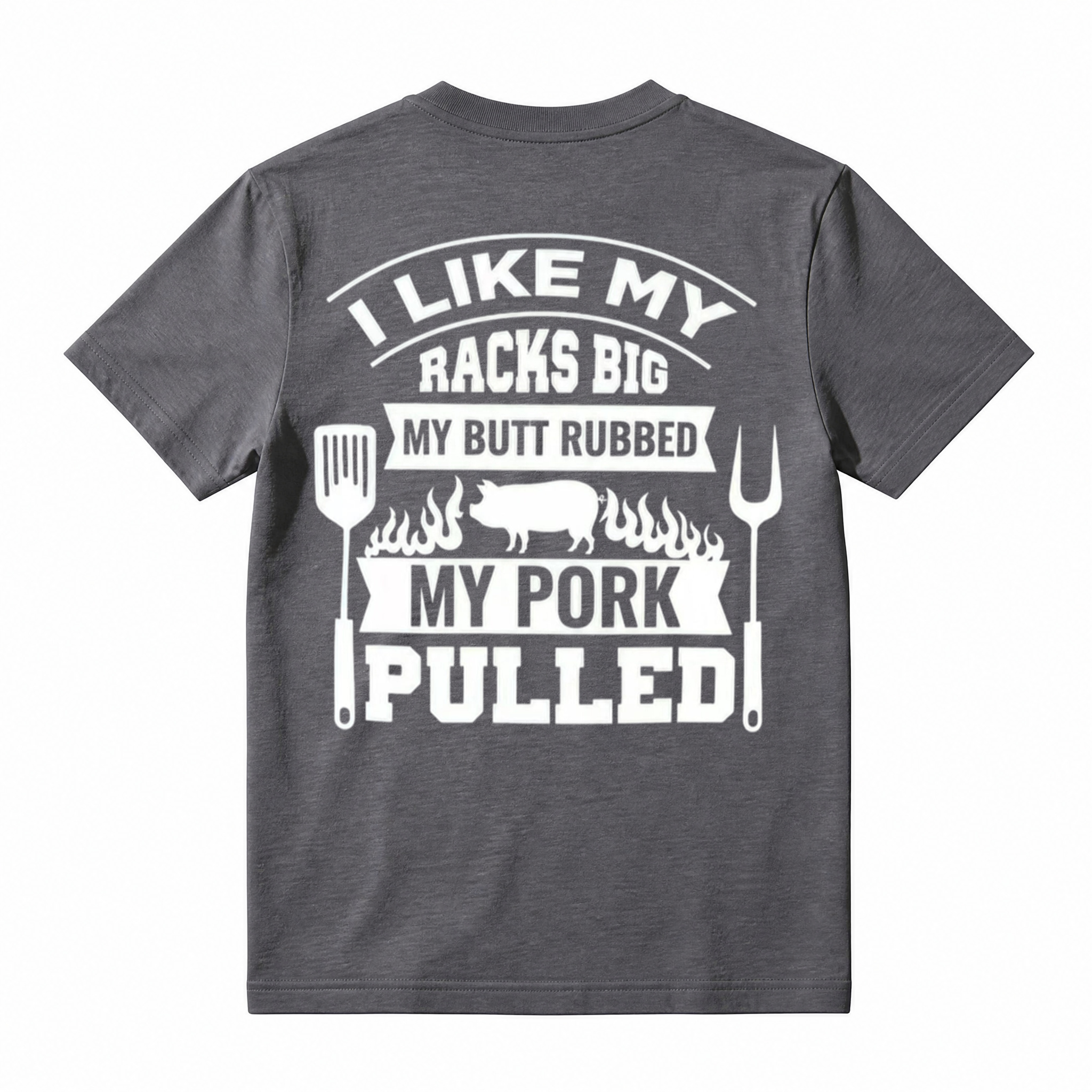 Funny BBQ Pig Graphic T-Shirt – “My Pork Pulled” Novelty Grill & BBQ Tee
