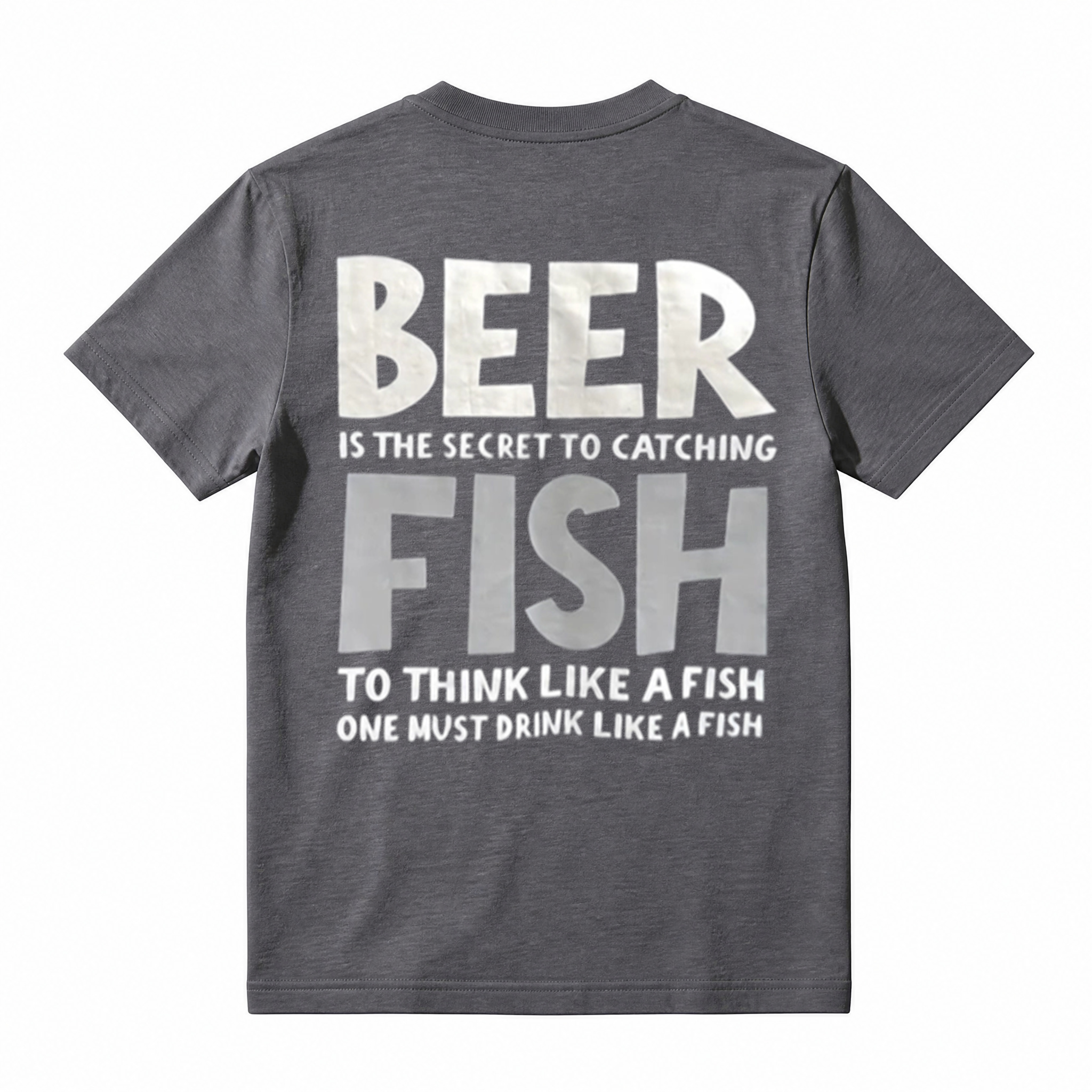 Funny Fishing Beer Lover Graphic Tee, Drink Like A Fish Humor Fisherman T‑Shirt