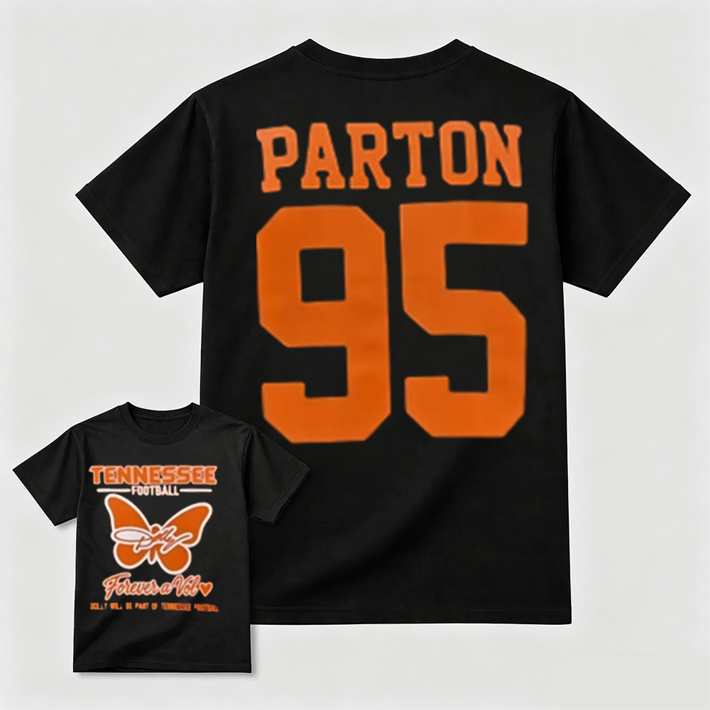 Tennessee Football Forever a Vol Parton 95 Butterfly Graphic T-Shirt