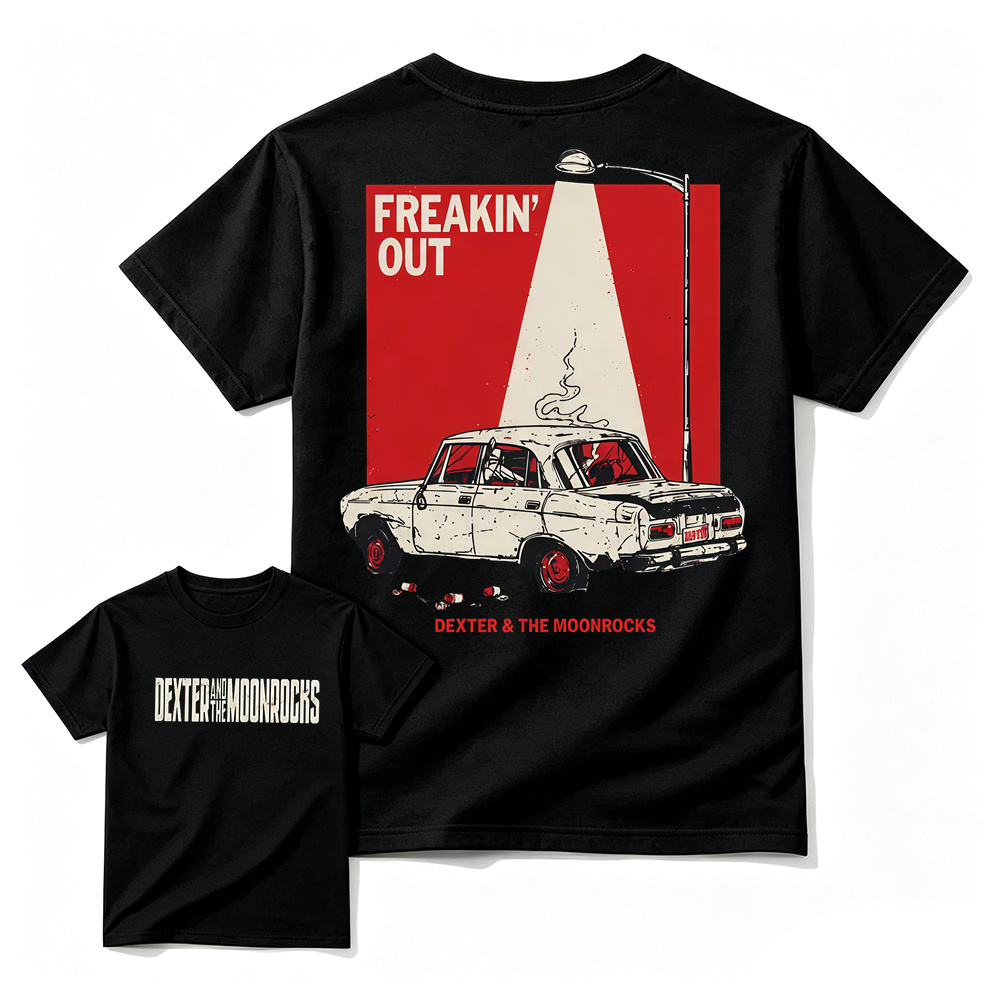 Dexter and The Moonrocks Freakin’ Out T-Shirt, Vintage Indie Rock Band Graphic Tee