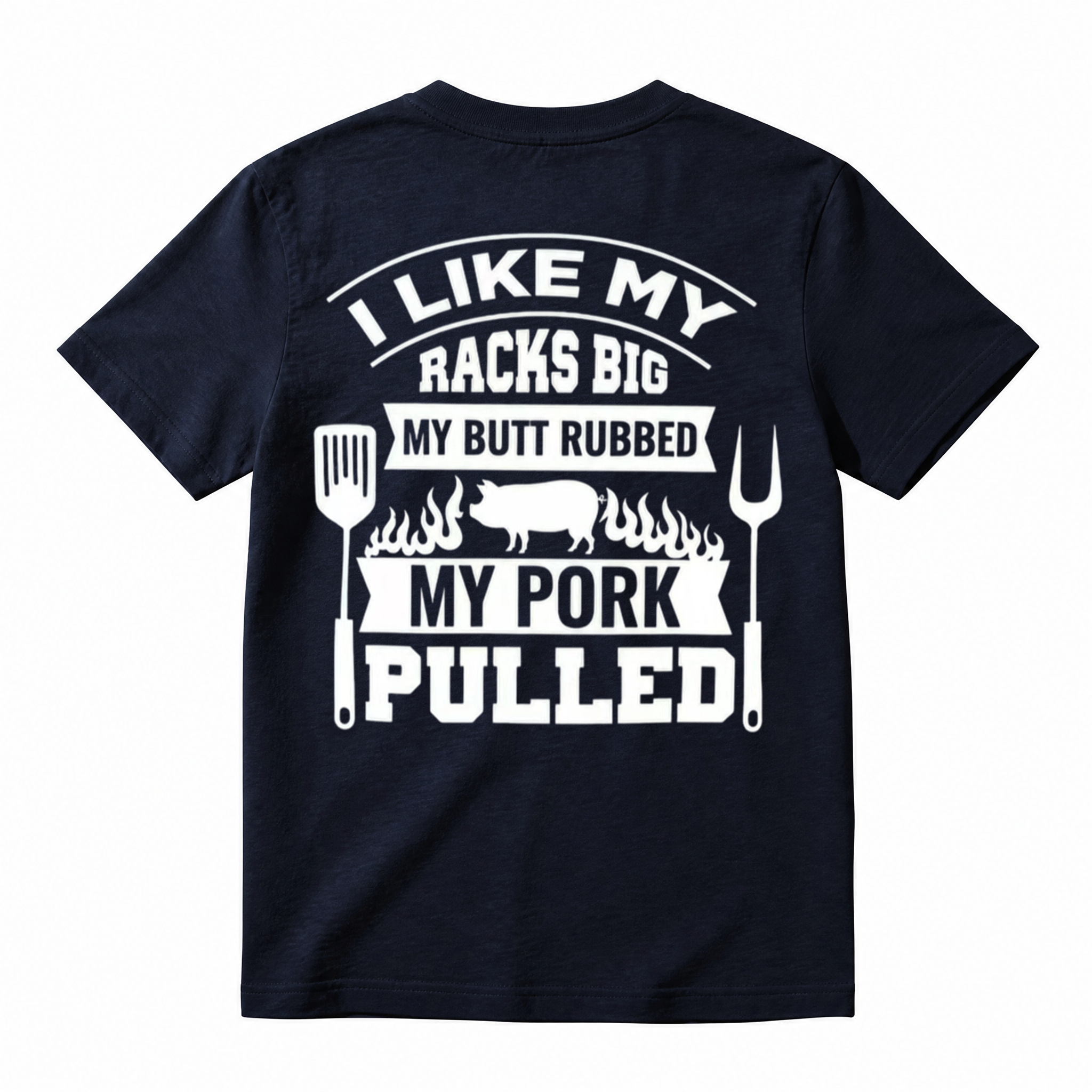 Funny BBQ Pig Graphic T-Shirt – “My Pork Pulled” Novelty Grill & BBQ Tee