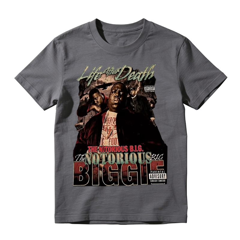 Vintage 90s Rap T‑Shirt, Life After Death Album The Notorious BIG Biggie Unisex Casual Hip‑Hop Tee