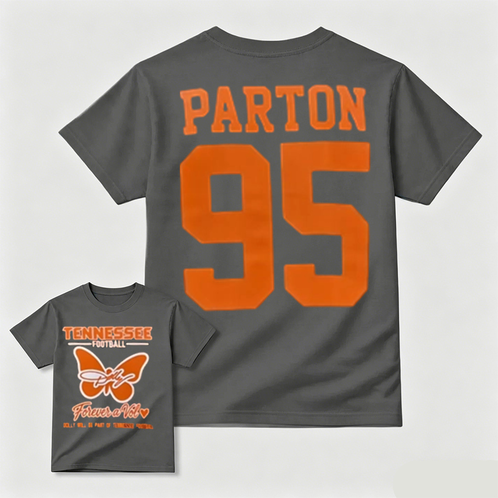 Tennessee Football Forever a Vol Parton 95 Butterfly Graphic T-Shirt