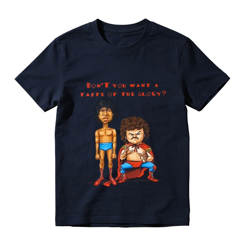 Nacho Libre Taste Of The Glory Funny Movie Graphic Tee Retro Wrestling Cartoon T Shirt