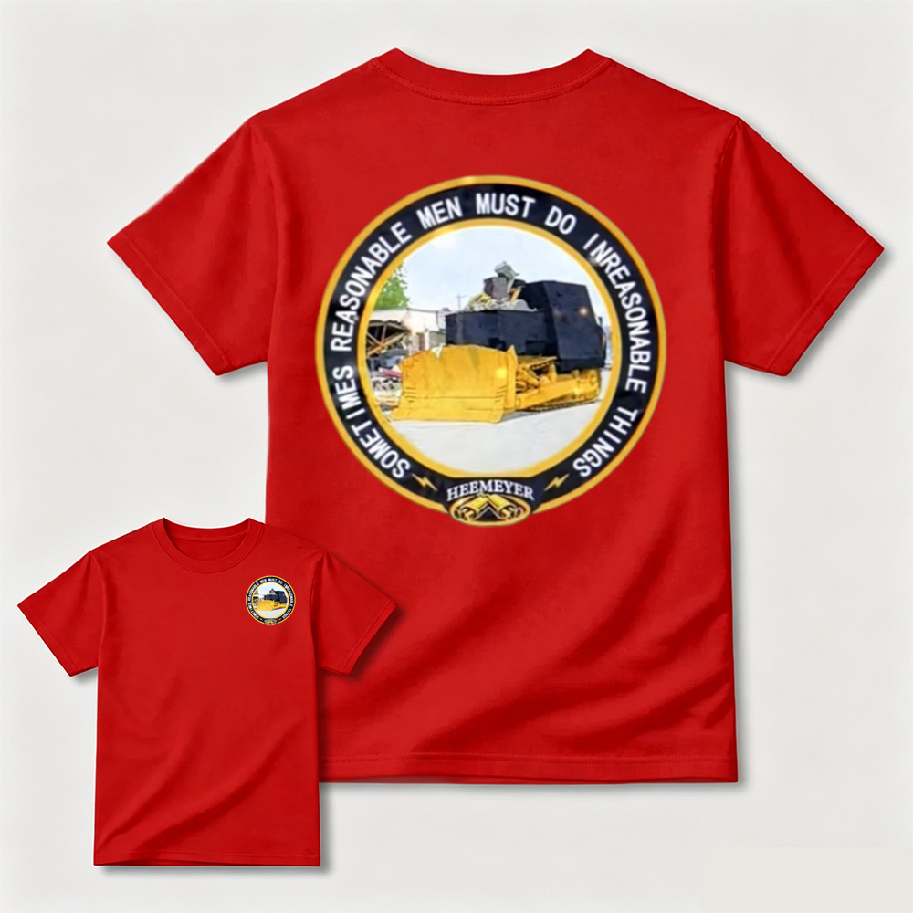 Vintage Bulldozer Graphic T-Shirt – Retro Workwear Streetwear Tee