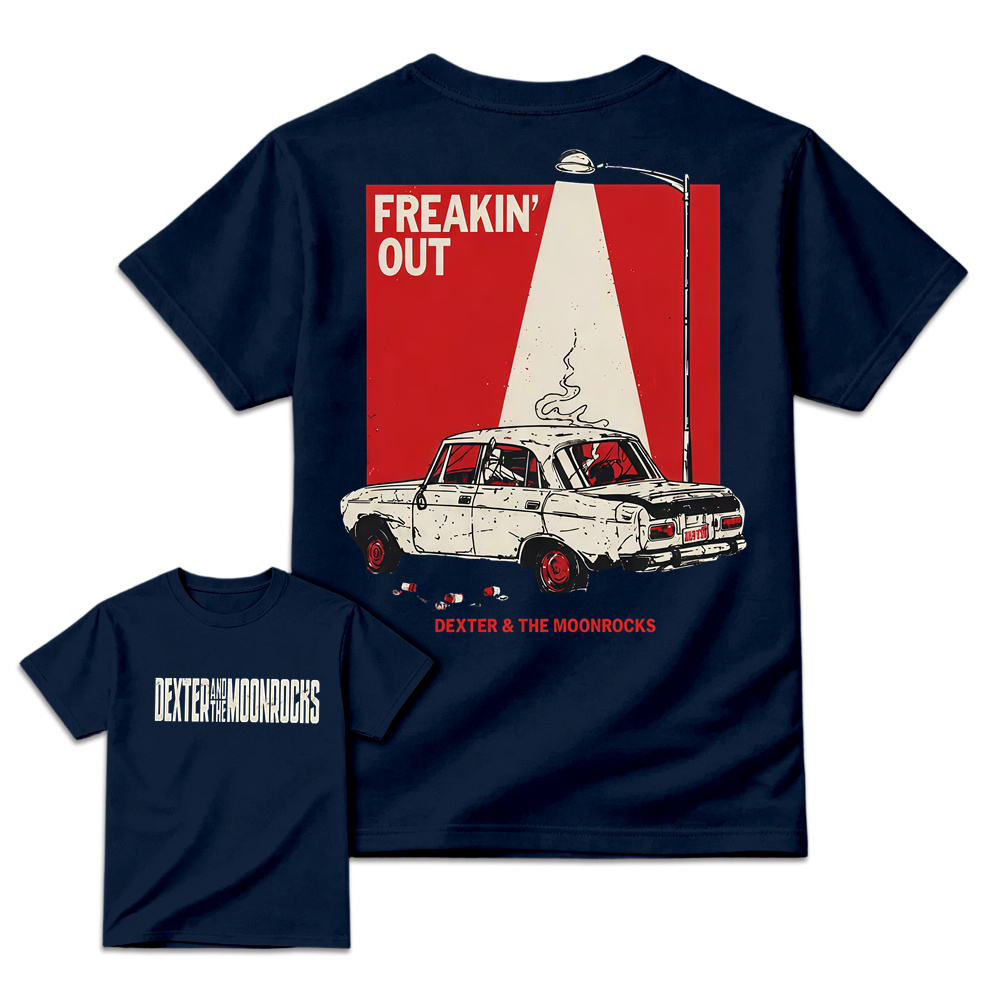 Dexter and The Moonrocks Freakin’ Out T-Shirt, Vintage Indie Rock Band Graphic Tee