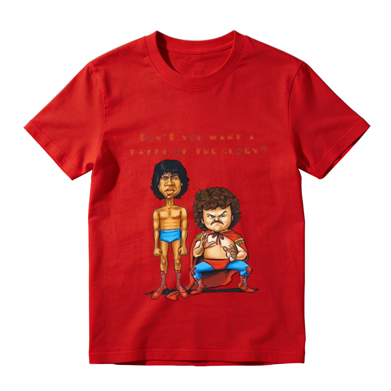 Nacho Libre Taste Of The Glory Funny Movie Graphic Tee Retro Wrestling Cartoon T Shirt