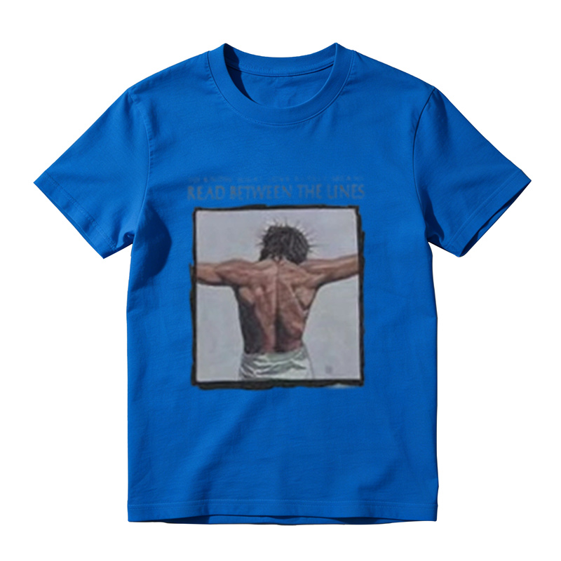 Read Between The Lines Back Figure Graphic Vintage T-Shirt